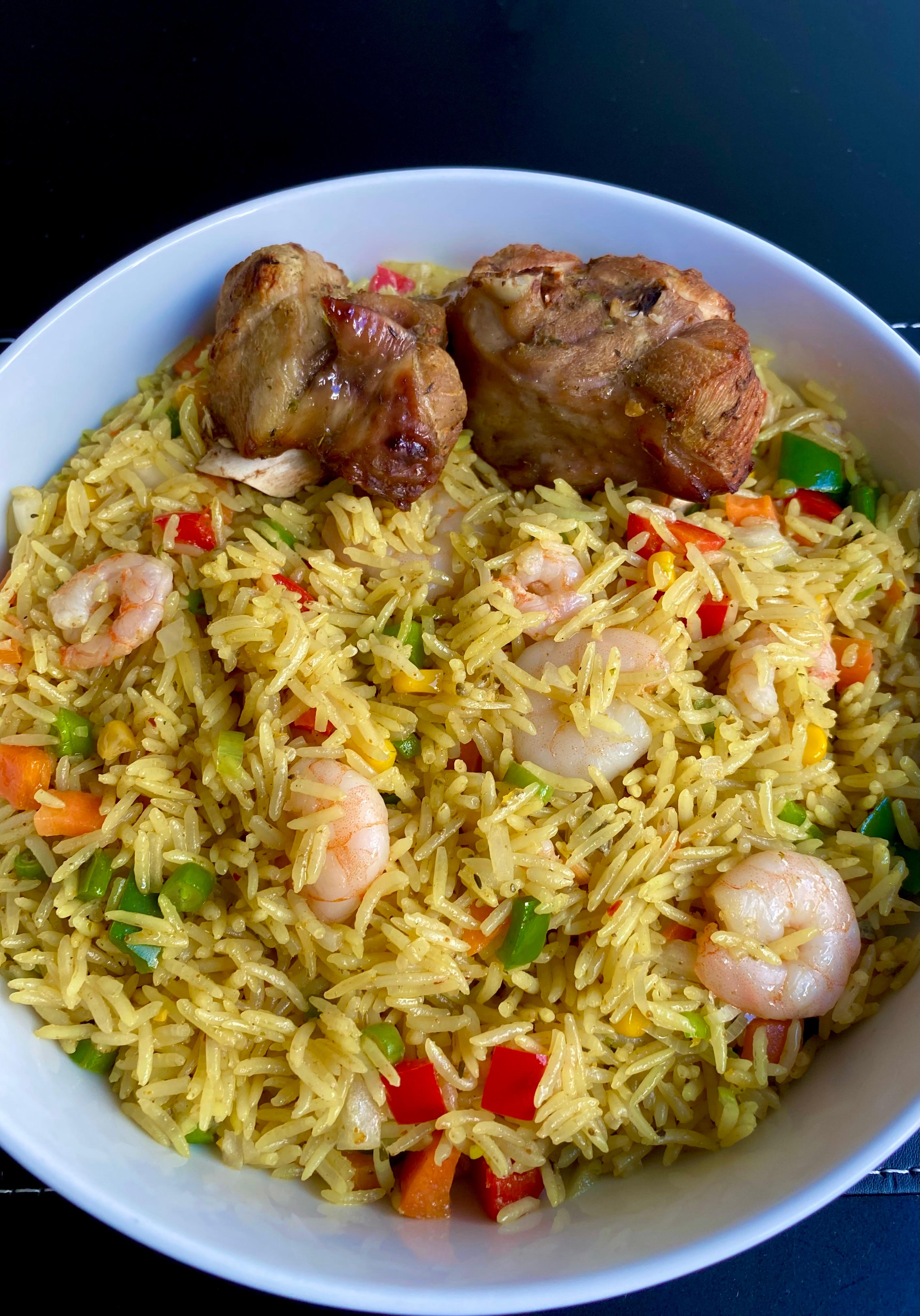Shrimp & Goat Fried Rice